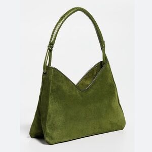 LIKE NEW STAUD Valerie Shoulder Bag, Avocado Suede